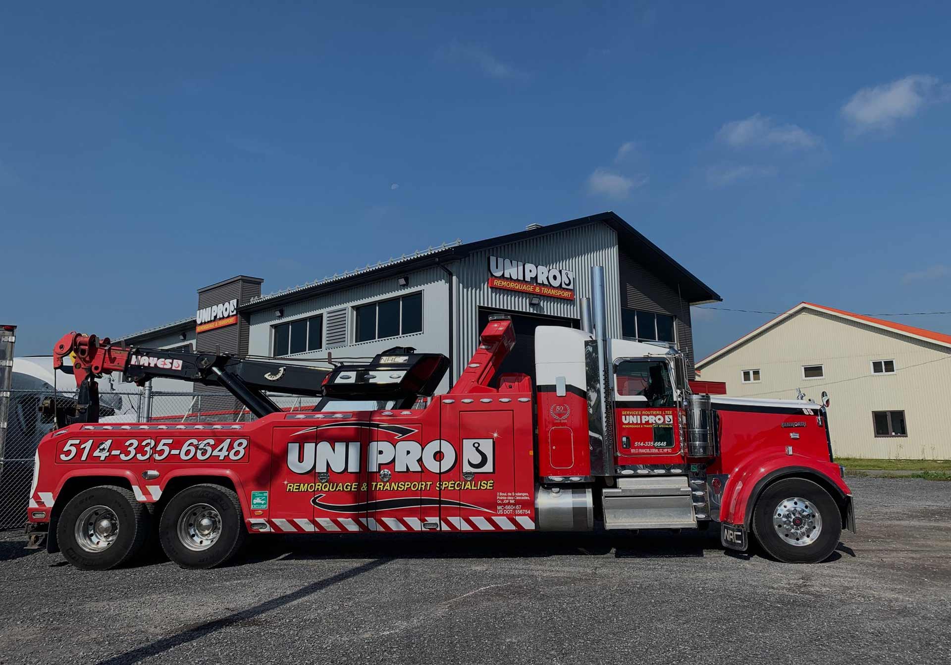 service de remorquage et transport Unipro